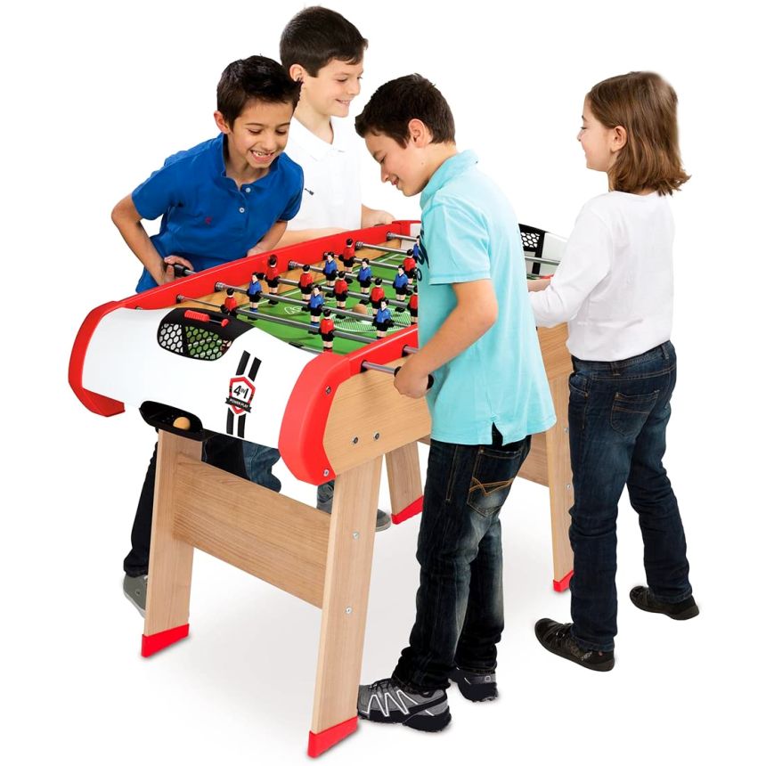 Migliore tavolo multigioco per bambini con calcio balilla, biliardino, ping pong e hockey, solo le migliori marche SMOBY, LEOMARK, GARLANDO, FAS, ROBERTO SPORT a prezzi bassi e scontati