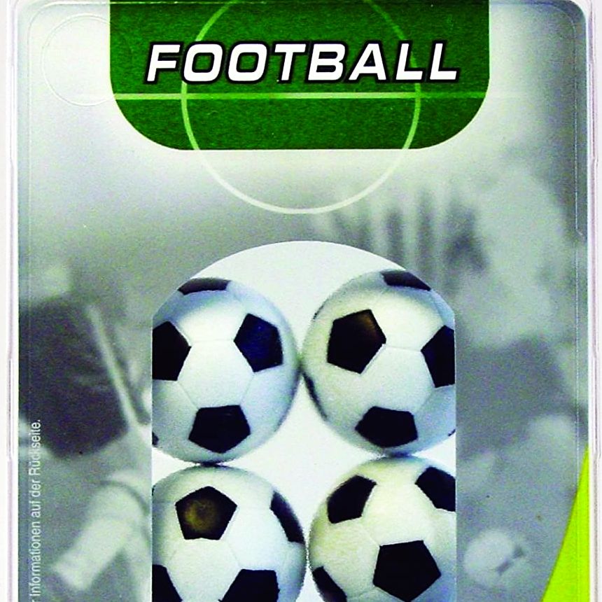 Migliori palline per calcio balilla Carromco da 36 mm, colore nero bianco, confezione da 6 per biliardino GARLANDO, FAS, ROBERTO SPORT